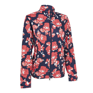 Callaway Ladies Golf Jacket Floral Soft Shell -  Peacoat