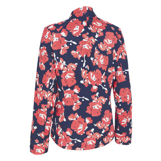 Callaway Ladies Golf Jacket Floral Soft Shell -  Peacoat