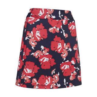 Callaway Golf Ladies Printed Floral Pull On Skort 43CM- Peacoat