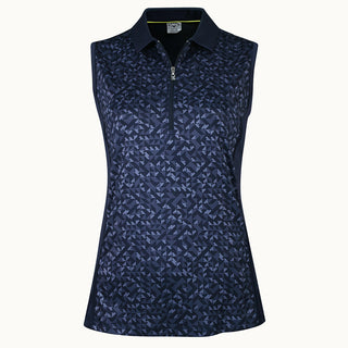 Callaway Golf Ladies Shape Shifter Sleeveless Polo - Peacoat