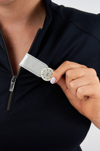 Surprizeshop Metallic Silver Golf Ball Marker Anywear Set