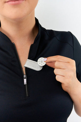 Surprizeshop Metallic Silver Golf Ball Marker Anywear Set