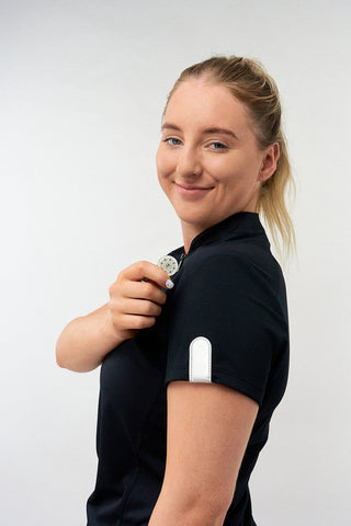 Surprizeshop Metallic Silver Golf Ball Marker Anywear Set