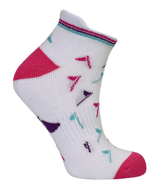 3 Pair Pack Of Multi Coloured Ladies Golf Socks