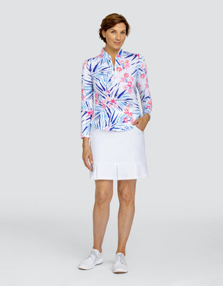Tail Ladies Kalinda Long Sleeve Polo - Oasis Palms