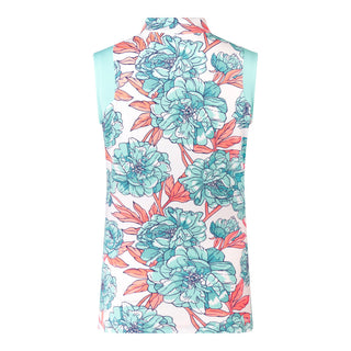 Tail Ladies Patti Sleeveless Polo - Peony Blooms