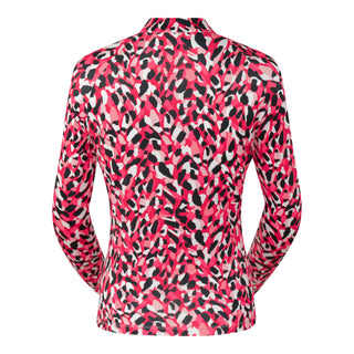 Tail Ladies Augustina Long Sleeve Polo - Spotted Meadow