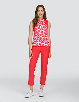 Tail Ladies Dovima Sleeveless Polo - Wonderland Geo