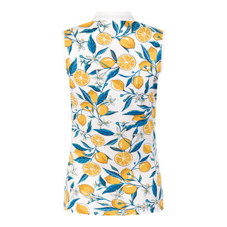 Tail Ladies Emery Sleeveless Golf Polo - Lemon Blossom