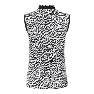 Tail Ladies Golf Edil Sleeveless Polo - Abstract Cheetah