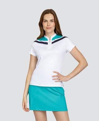 Tail Ladies Miriella Short Sleeve Polo - Chalk