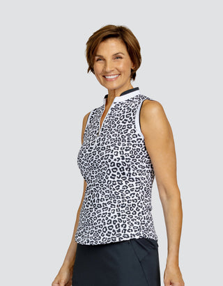 Tail Ladies Perry Sleeveless Golf Polo - Little Lynx