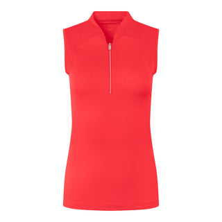 Tail Ladies Sandria Sleeveless Golf Polo - Flamenco