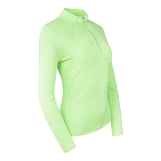 Tail Ladies Amelia Long Sleeve Polo - Honeydew