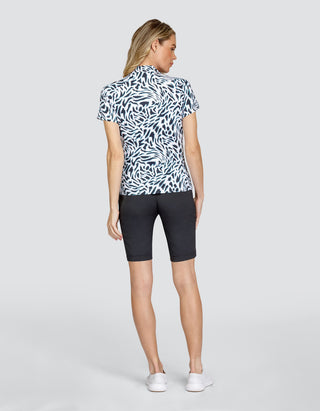 Tail Ladies Golf Valeska Short Sleeve Polo - Leo Swirl