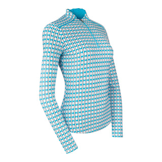 Tail Ladies Golf Theola Long Sleeve Golf Top - Radiance Geo