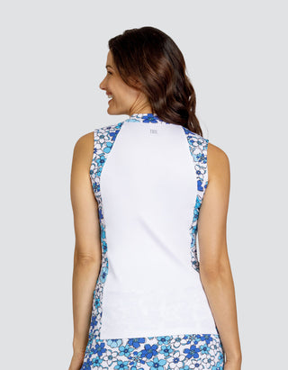 Tail Ladies Golf Lexis Sleeveless Top - Daffodil Ditsy