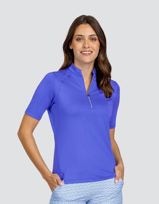 Tail Ladies Mitch Short Sleeve Golf Polo - Mystic Blue