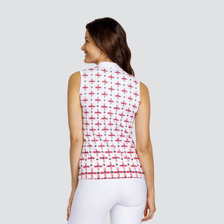 Tail Ladies Golf Mea Sleeveless Top - Clover Petals