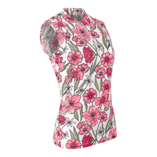 Tail Ladies Golf Lyon Sleeveless Top - Strawberry Blossoms