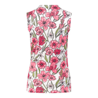 Tail Ladies Golf Lyon Sleeveless Top - Strawberry Blossoms