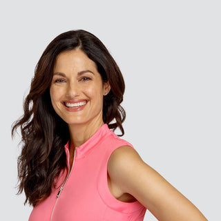 Tail Ladies Golf Lander Sleeveless Top - Strawberry Pink