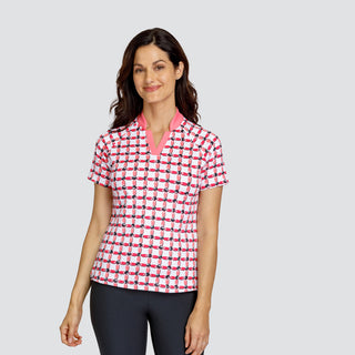 Tail Ladies Golf Boone Short Sleeve Top - Clover
