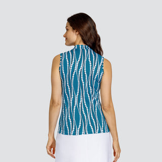 Tail Ladies Golf Electra Sleeveless Top - Diamond Waves