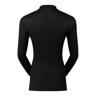 Tail Golf Ladies Tamil Long Sleeve Polo - Pebbles Onyx