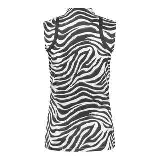 Tail Ladies Vane Sleeveless Polo - Painted Zebra