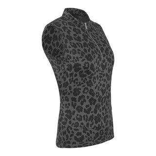 Tail Ladies Oro Sleeveless Polo - Leopardess