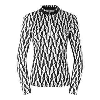 Tail Ladies Adaline Long Sleeve Polo - Magnetic Geo