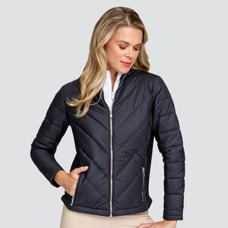 Tail Ladies Golf Analia Quilted Jacket - Black