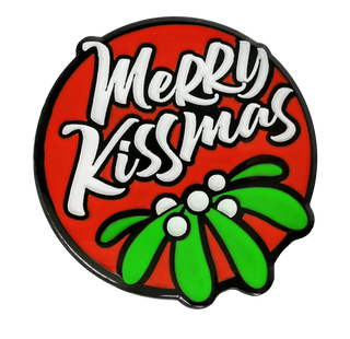 'Merry Kissmas' Christmas Golf Ball Marker