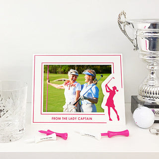 Pack of 10 'From The Lady Captain' Photo Frames  Cards