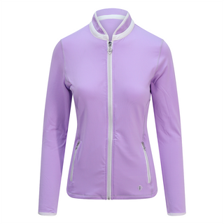 Pure Golf Ladies Mist Full Zip Mid Layer - Lilac