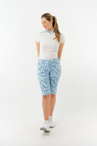 Pure Golf Allana Cap Sleeve Polo - Willow