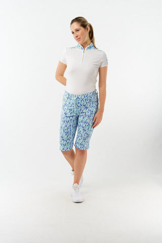 Pure Golf Allana Cap Sleeve Polo - Willow
