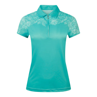 Pure Golf Trinity Cap Sleeve Polo Shirt - Ocean