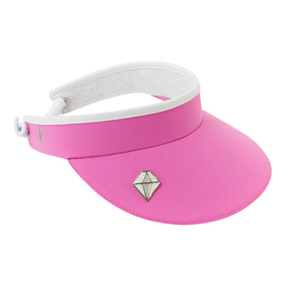 Pure Golf Arielle Telephone wire golf visor with Ball Marker - Azalea