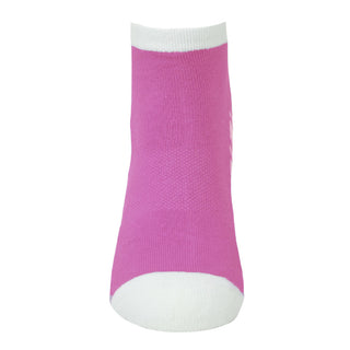 Pure Ladies 2 Pair Pack Of Trainer Golf Socks- Azalea Pink