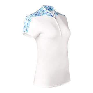 Pure Golf Allana Cap Sleeve Polo - Willow