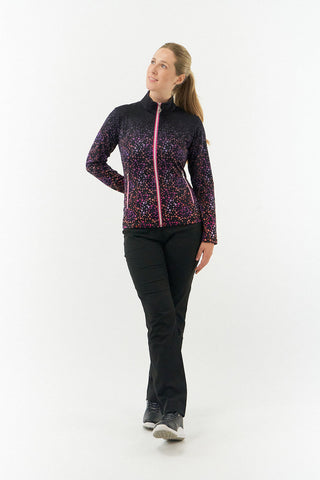 Pure Golf Gemma Winterweight Golf Jacket - Berry Pop