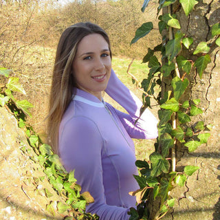 Mist Ladies Golf Full Zip Mid Layer - Lilac