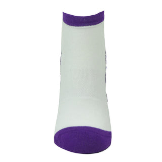 Pure Ladies 2 Pair Pack Of Trainer Golf Socks- Purple