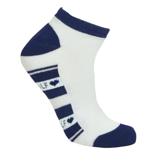 Pure Ladies 2 Pair Pack Of Trainer Golf Socks- Navy