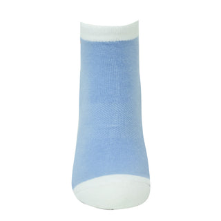 Pure Ladies 2 Pair Pack Of Trainer Golf Socks- Pale Blue