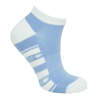 Pure Ladies 2 Pair Pack Of Trainer Golf Socks- Pale Blue