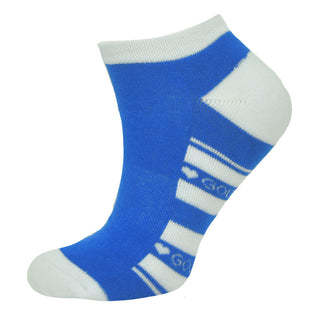 Pure Ladies 2 Pair Pack Of Trainer Golf Socks- Royal Blue