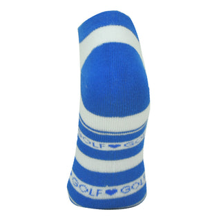 Pure Ladies 2 Pair Pack Of Trainer Golf Socks- Royal Blue